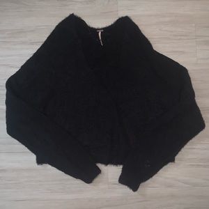 Free people fuzzy cropped sweater